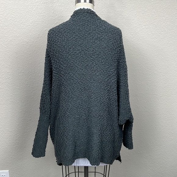 Zara Knit Plush Teddy Knit Open Front Cardigan Oversized Lagenlook Sz M - Picture 3 of 9